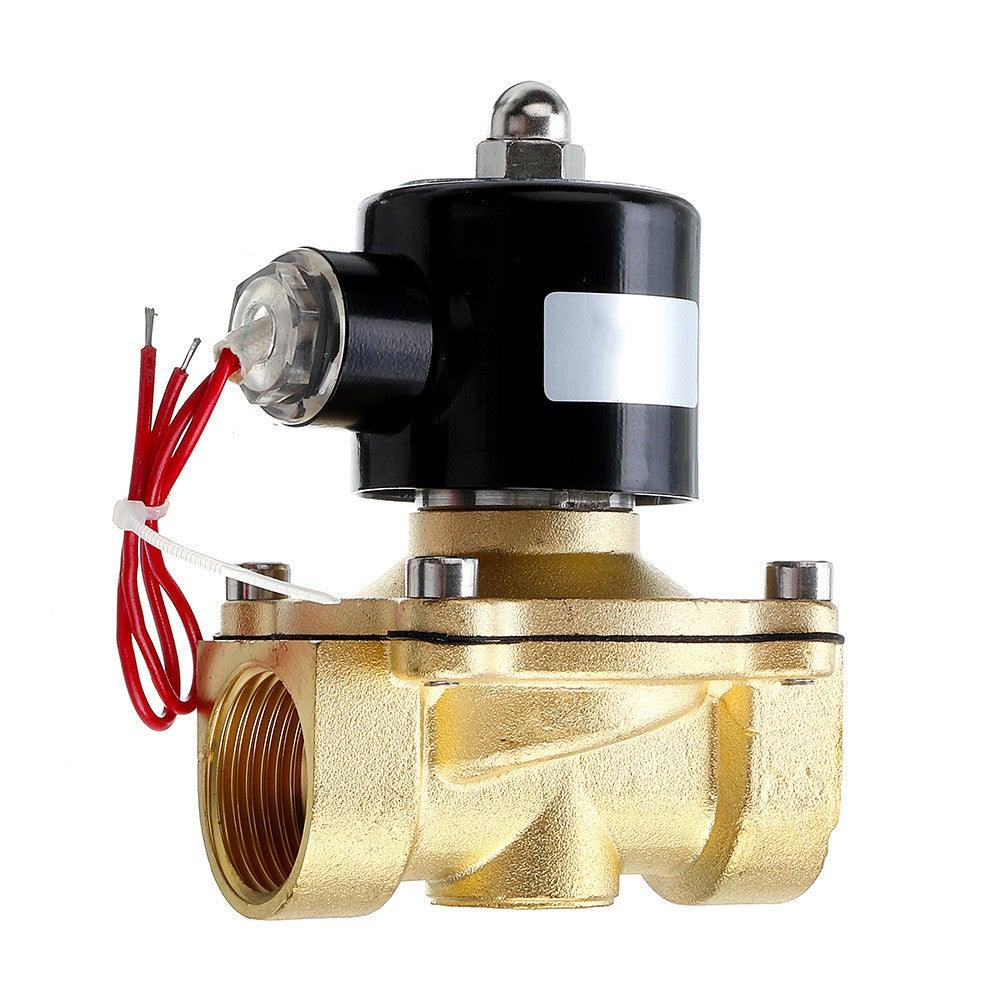 1/2 3/4 1 Inch 12V Electric Solenoid Valve Pneumatic Valve for Water Air Gas Brass Valve Air Valves - MRSLM