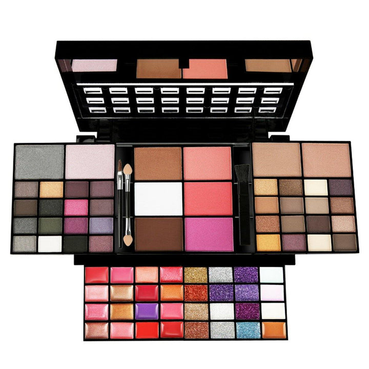 74 Color Eye Shadow Set Lip Gloss Blush Foundation Cream Glitter Eye Shadow Palette Makeup Set - MRSLM