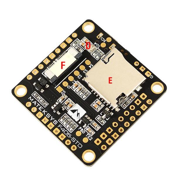 Matek F405-STD BetaFlight STM32F405 Flight Controller+Matek FCHUB-6S Hub Power Distribution Board for RC Drone - MRSLM