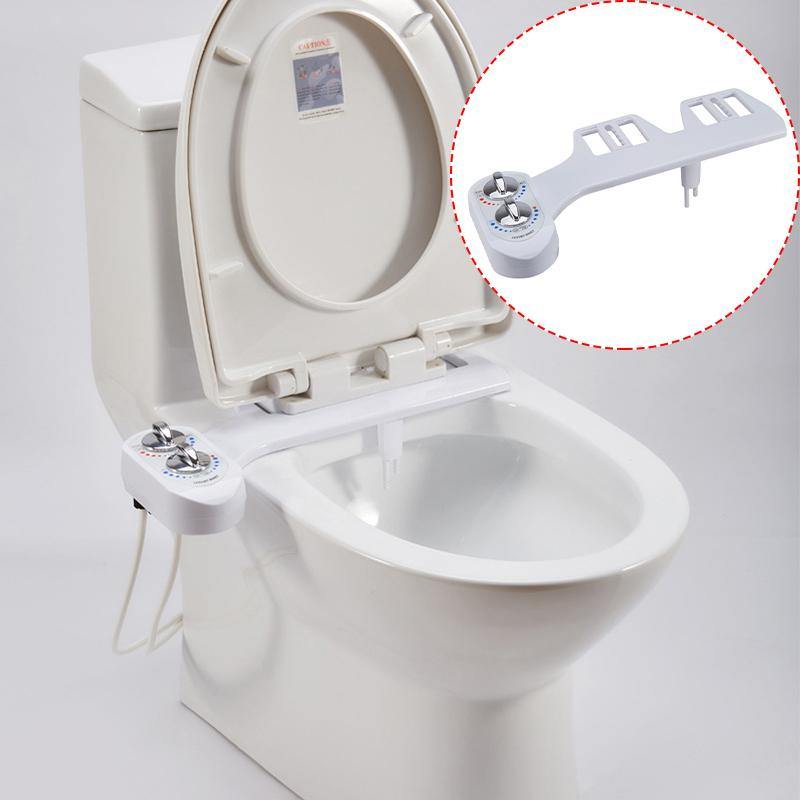 Non-Electric Mechanical Bidet Seat Water Spray Sprinkler Self Bidet Cleaning Device Hot Cold - MRSLM