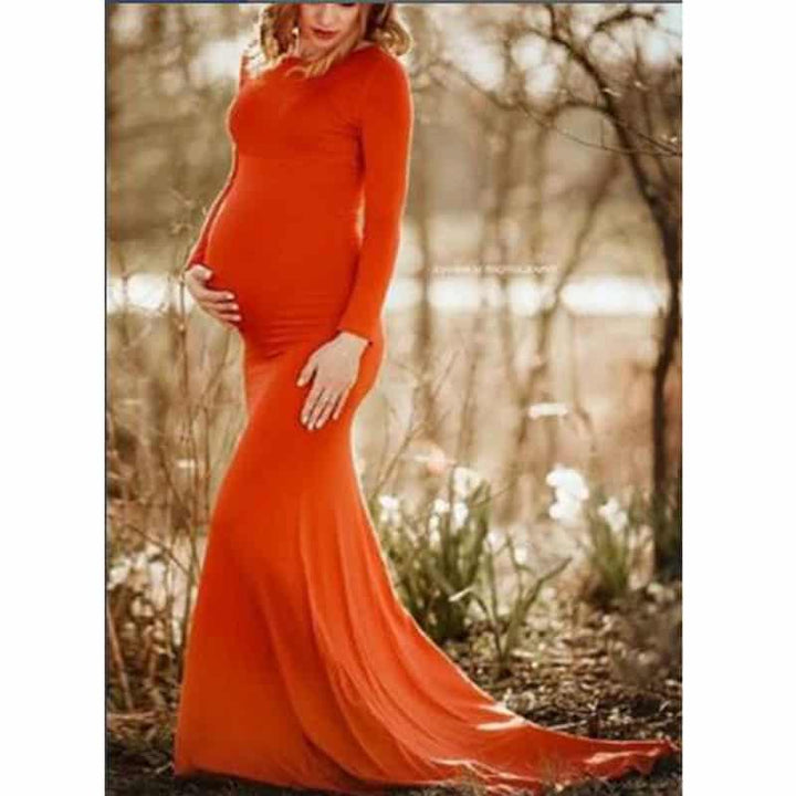 Women's Long Maternity Dress