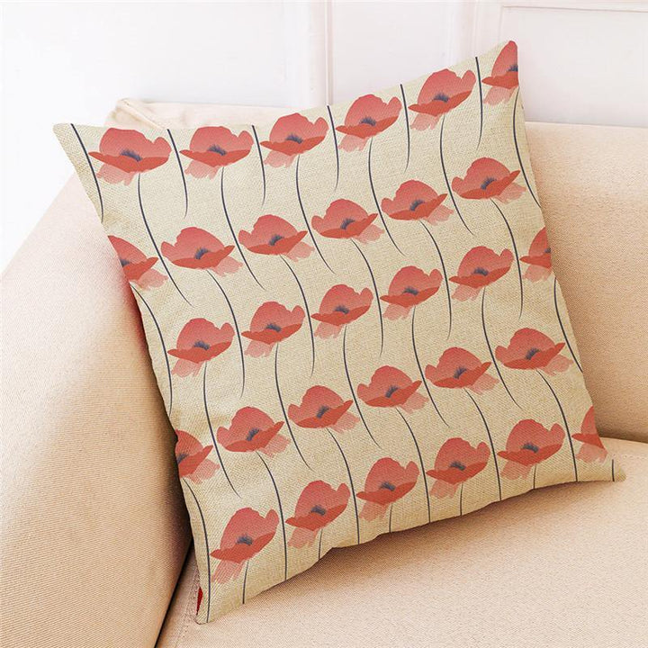 Linen Pillowcase Square Sofa Car Decoration Cushion Cover Pillow Case - MRSLM