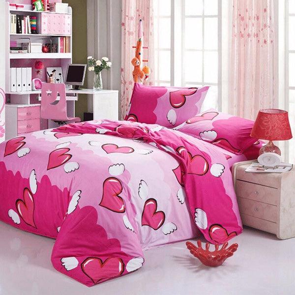 3 Or 4pcs Cotton Blend Mix Patterns Paint Printing Bedding Sets Twin Full Queen Size - MRSLM