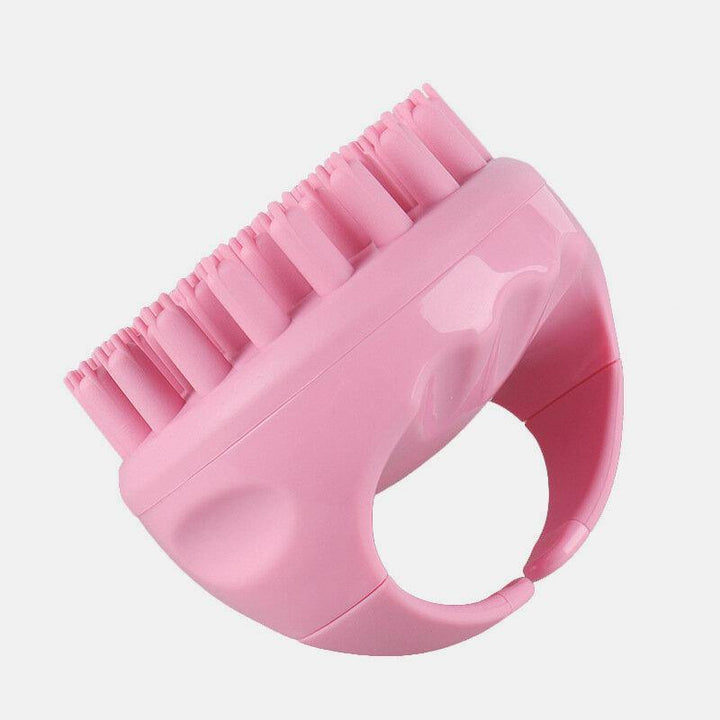 Hair Scalp Massager Soft Silicone Shampoo Brush Head Scalp Massager Dandruff Brush Exfoliating Treatment - MRSLM