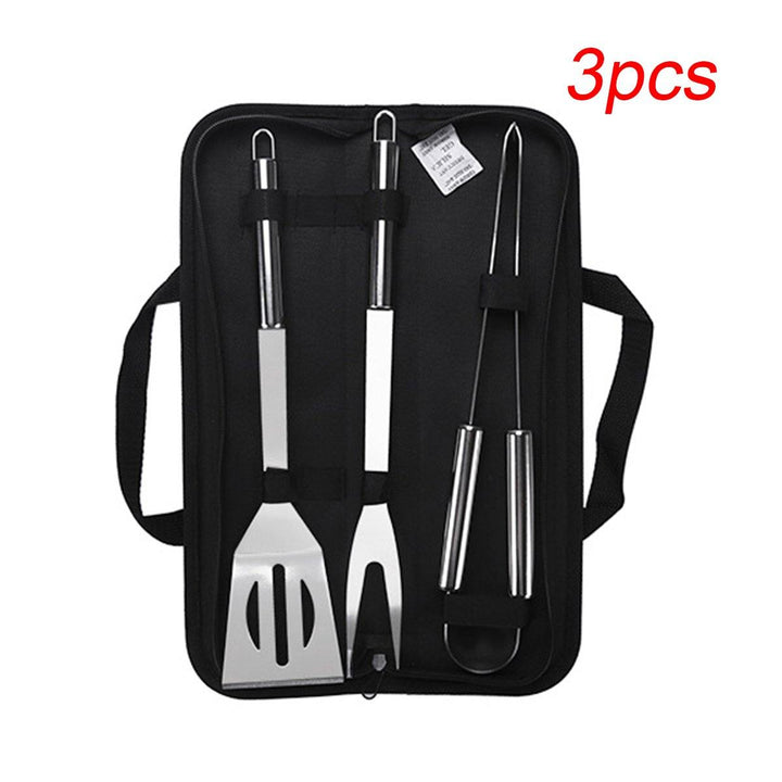 Stainless Steel BBQ Tools Set Barbecue Grilling Utensil Accessories Camping Outdoor Cooking - MRSLM