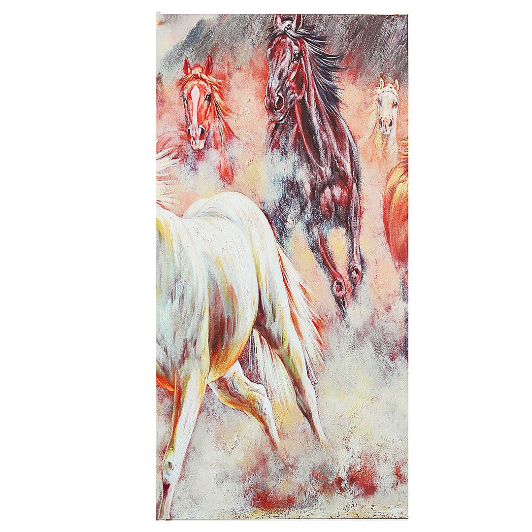 5 Panels Horses Modern Painting Wall Decoration Art Picture Hanging Drawing Living Bedroom Decoration no Frame - MRSLM