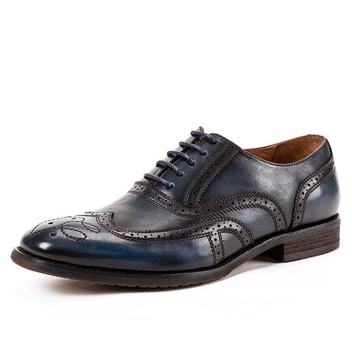 British Bullock Carved Fashionable Oxford Shoes - MRSLM