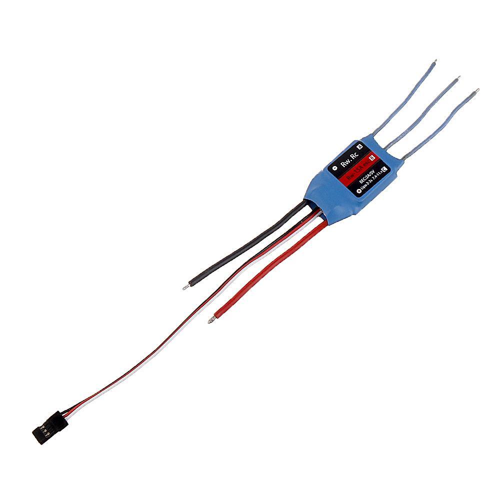 RW.RC 15A RC Brushless ESC with 5V2A BEC Support 2S-3S for RC Models Fixed Wing Airplane Drone - MRSLM