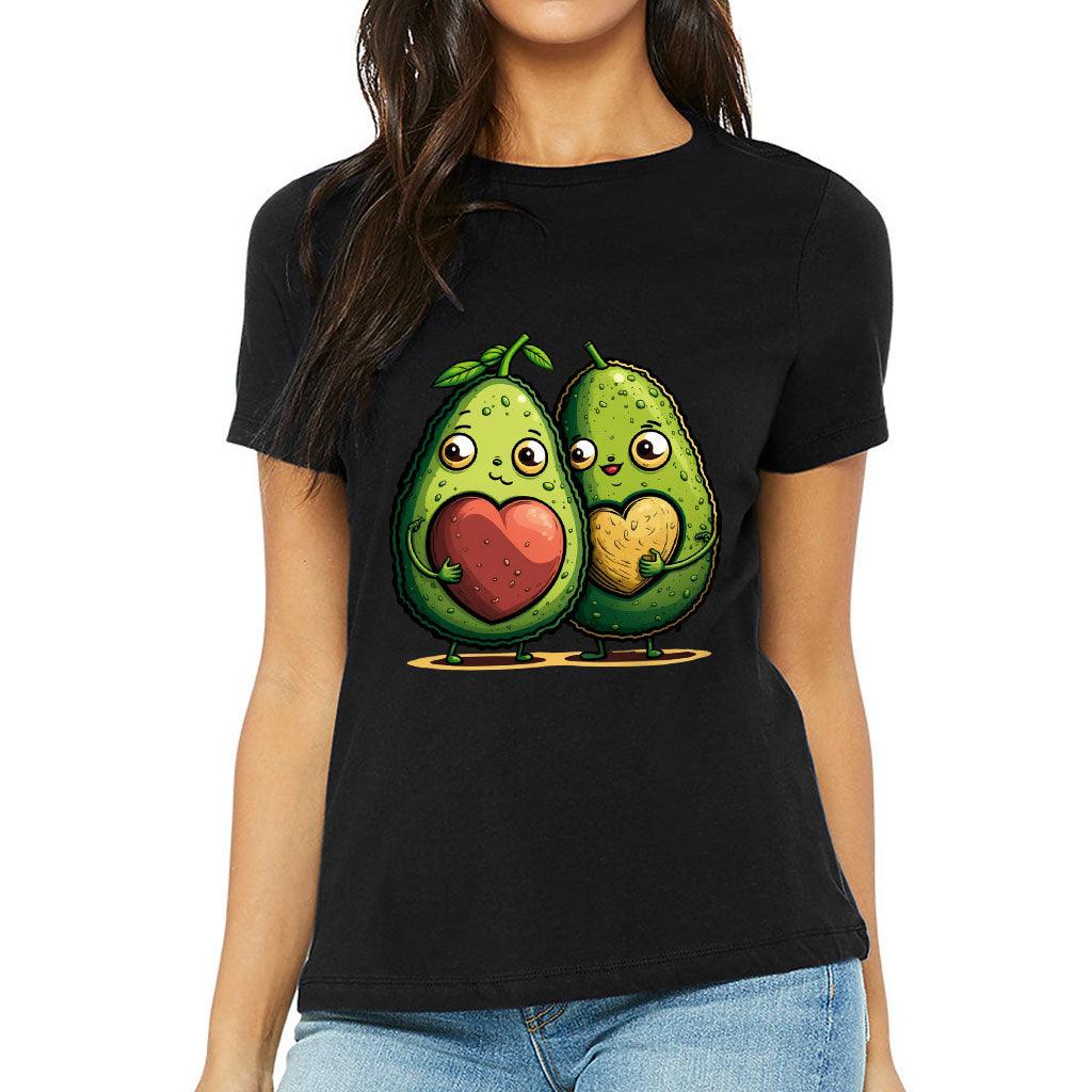 Avocado Women's T-Shirt - Love Couple T-Shirt - Graphic Relaxed Tee - MRSLM