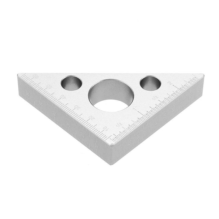 Drillpro 90 Degrees Aluminum Alloy Height Ruler Metric Inch Woodworking Triangular Ruler - MRSLM