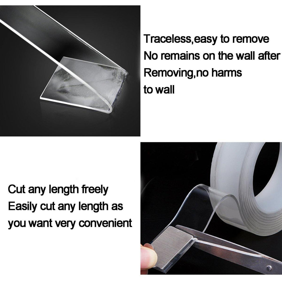 3M Double Sided Tape Adhesive Traceless Clear Washable Removable Super Sticky - MRSLM