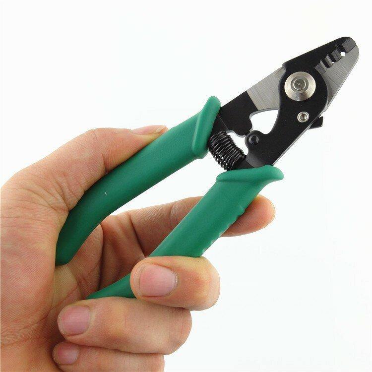 Pro'sKit 8PK-326 Tri-Hole Optical Fiber Cable Stripper Fiber Stripping Pliers Fiber Miller Pliers - MRSLM