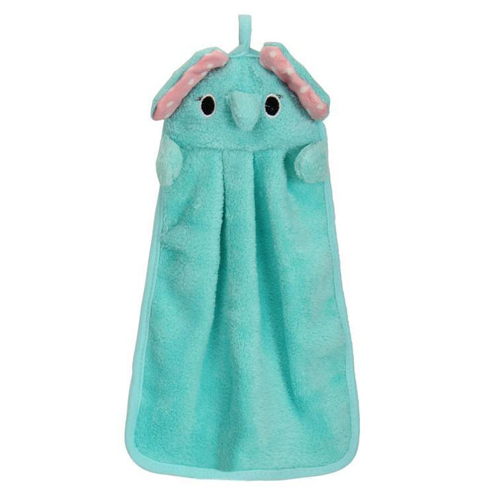 Coral Velvet Bamboo Charcoal Fiber Hand Towel Absorbent Cartoon Hand Towel - MRSLM