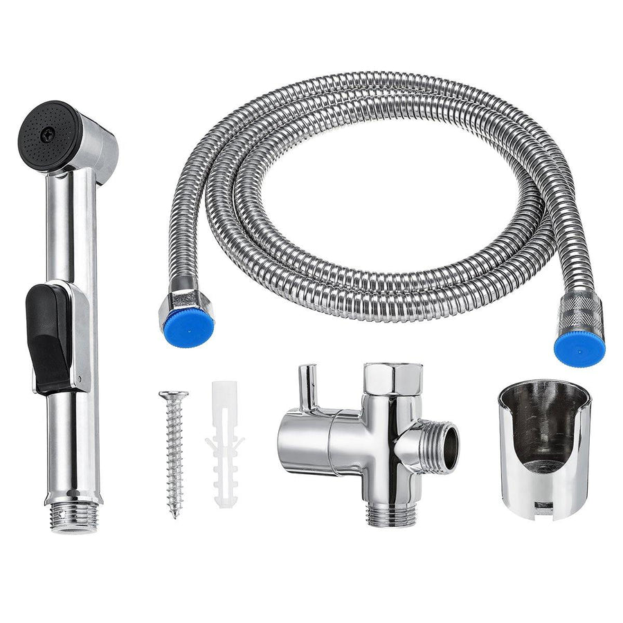 Toilet Douche Hand Held Bidet Shower Head Spray Sprinkler Wash Jet Hose Set - MRSLM