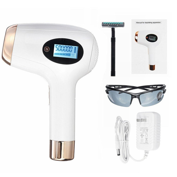 500000 Flashes Laser IPL Permanent Hair Removal Machine 5 Levels Face & Body Painless Epilator - MRSLM