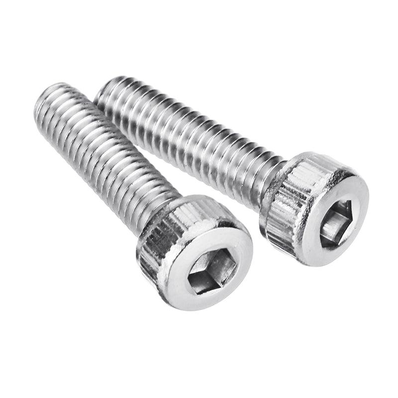 Suleve™ M4SH3 50Pcs M4 Stainless Steel Hex Socket Cap Head Screws Bolts 6-20mm Optional Length - MRSLM