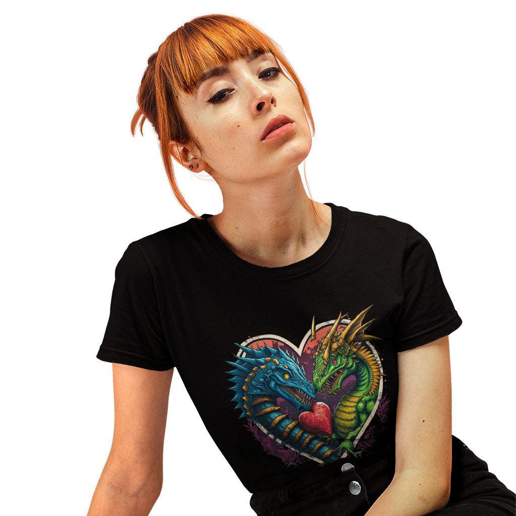 Animal Themed Heavy Cotton T-Shirt - Dinosaur Graphic Tee Shirt - Colorful T-Shirt - MRSLM