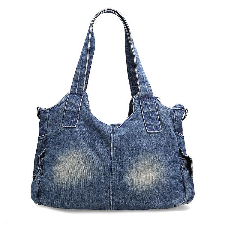 Leisure Fashion Big Bag Denim Bag Shoulder Bag Handbag - MRSLM