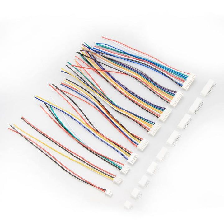 10Pcs DIY Mini Micro JST XH2.54mm 2PIN/3PIN/4PIN/5PIN/6PIN Connector Terminal Plug with Cable Wire 24AWG 15cm for RC Model Battery Receiver - MRSLM