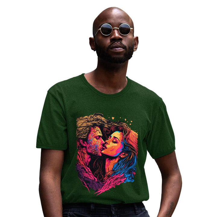 Passion Heavy Cotton T-Shirt - Couple Print Tee Shirt - Unique T-Shirt - MRSLM