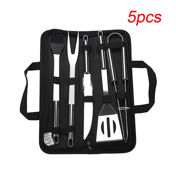 Stainless Steel BBQ Tools Set Barbecue Grilling Utensil Accessories Camping Outdoor Cooking - MRSLM