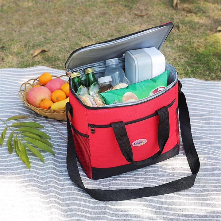 Insulated Cooler Handbag Waterproof Outdoor Picnic Lunch Bag Storage Carry Case - MRSLM