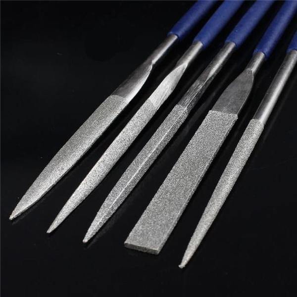 Raitool™ HT03 180mm Ceramic Emery Rasp Needle Diamond Files Cutting Tool 5pcs - MRSLM