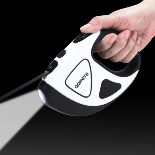 Pet Dog Automatic Retractable Fiber Leash Night Safety LED Shining Automatic Stretching Dog Hand Holding Rope Pet Supplies - MRSLM