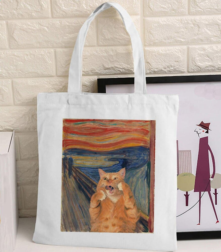 Van Gogh Print Canvas Tote Bag