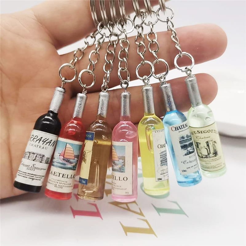 Wine Bottle Key Chain