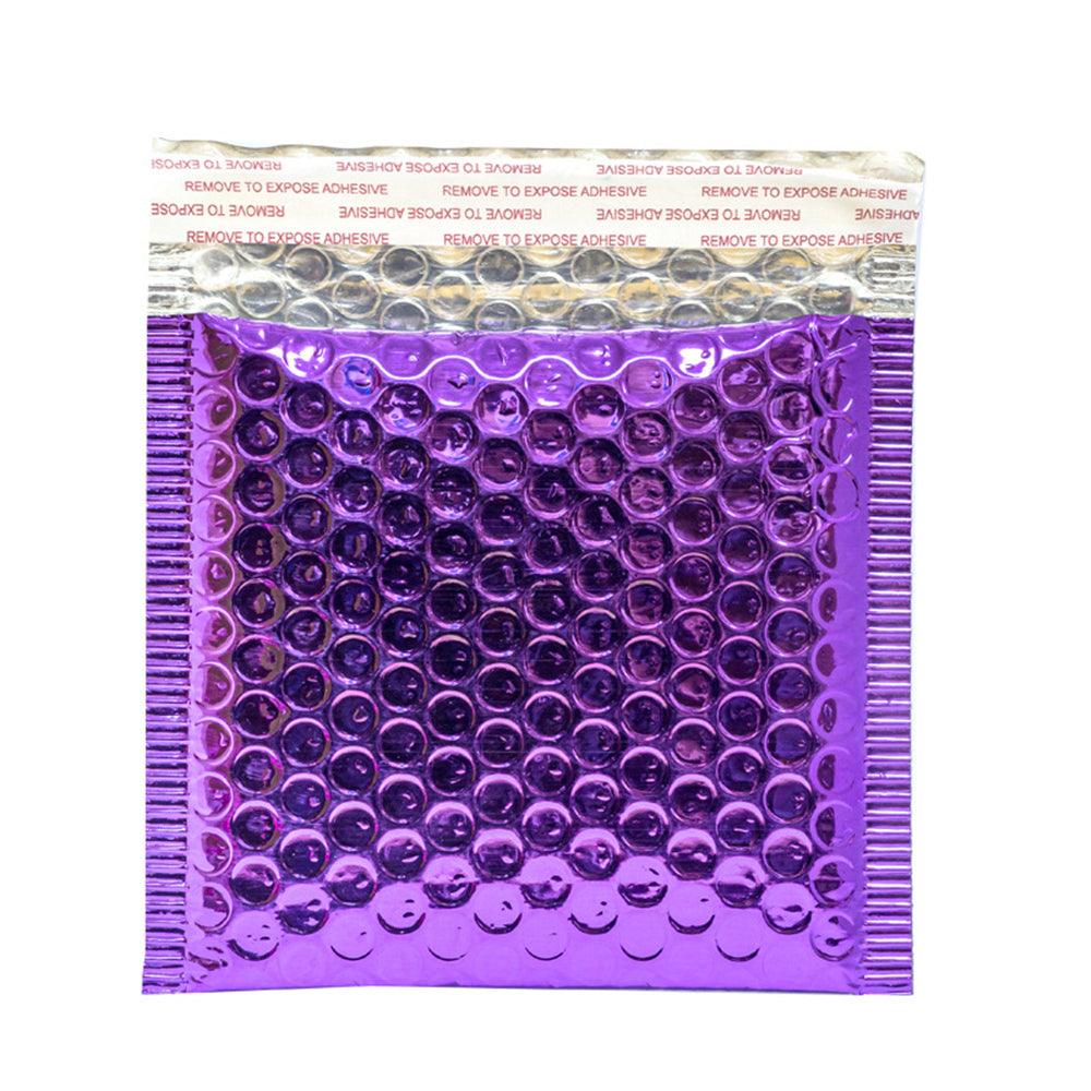 50Pcs Poly Bubble Envelope Purple Poly Bubble Mailers Aluminum Foil Bags Padded Envelopes Self Seal Bubble Envelope Shipping Mailer - MRSLM