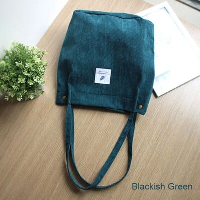 Women's Minimalist Style Velvet Shopper Bag