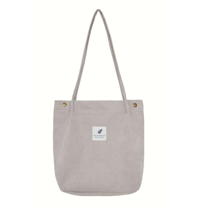 Women's Minimalist Style Velvet Shopper Bag