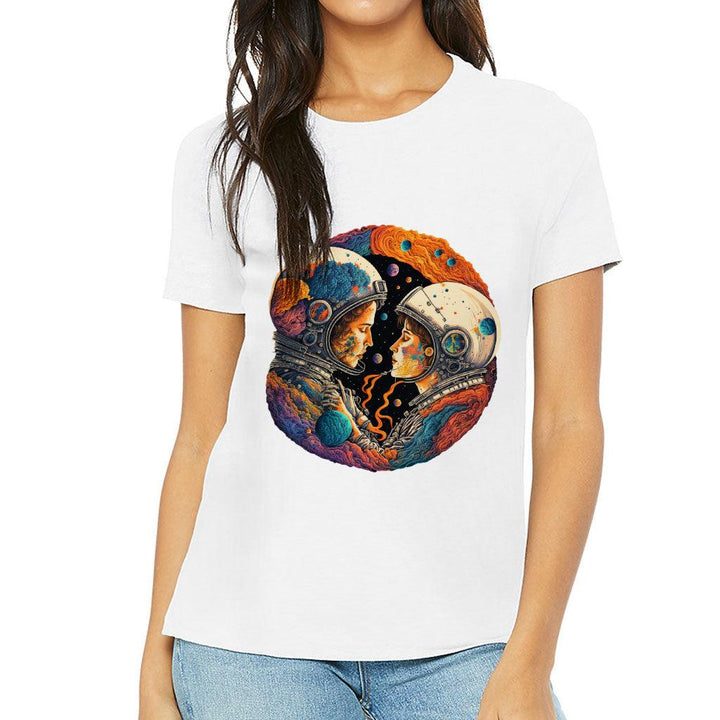 Love Astronaut Women's T-Shirt - Fantasy T-Shirt - Art Relaxed Tee - MRSLM