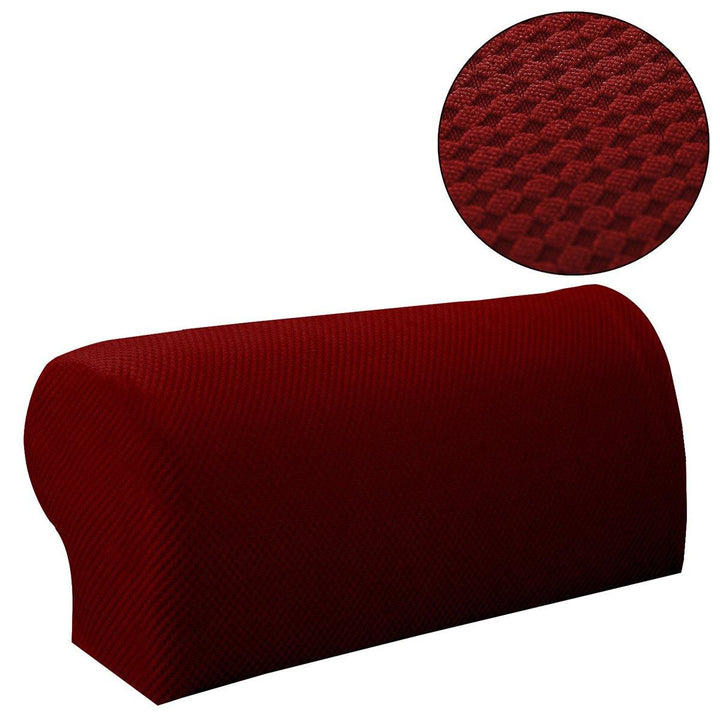 2PCS Premium Furniture Armrest Cover Sofa Couch Chair Arm Protectors Stretchy - MRSLM