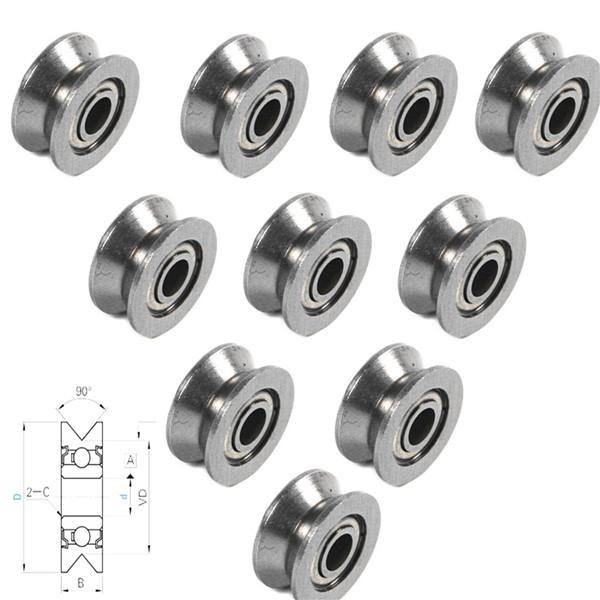 10pcs 624VV V Groove Sealed Ball Bearings V Groove 4x13x6mm 1.5mm Deep Ball Bearings - MRSLM