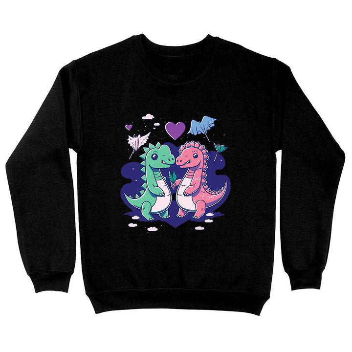 Dinosaur Graphic Sweatshirt - Cartoon Crewneck Sweatshirt - Themed Sweatshirt - MRSLM