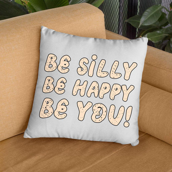 Be Happy Square Pillow Cases - Be You Pillow Covers - Cool Trendy Pillowcases - MRSLM