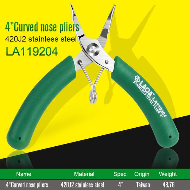 LAOA Mini Electronic Scissors Stainless Steel Long Nose Pliers Diagonal Pliers Wire Cutters - MRSLM