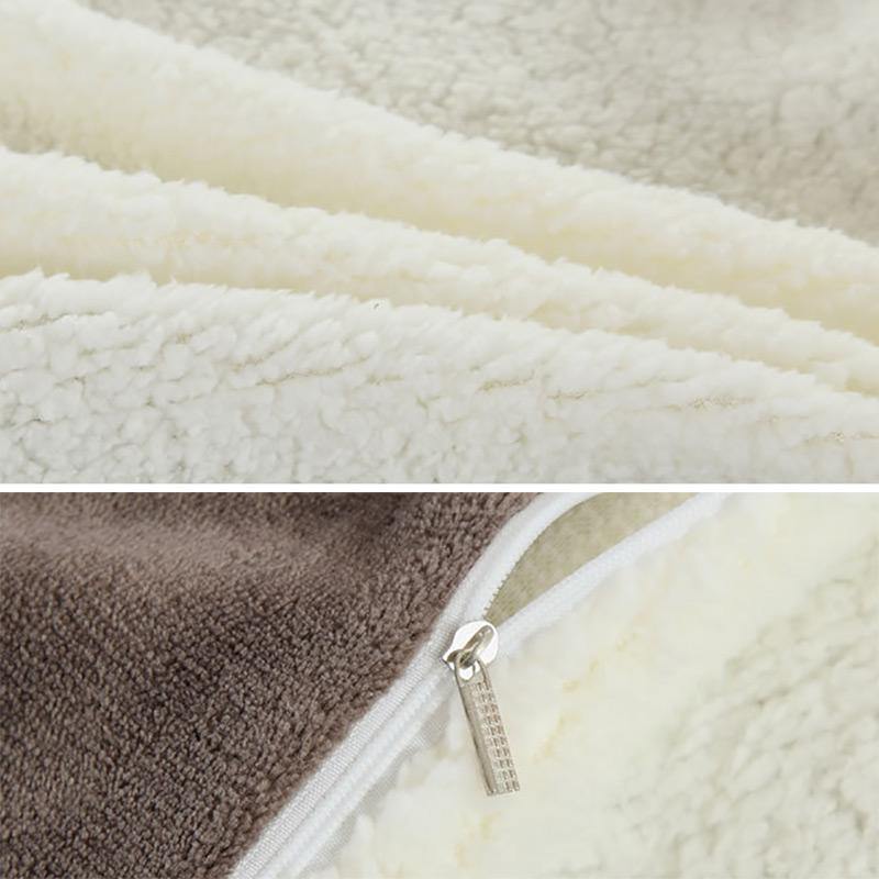 Soft Warm Plush Lamb Fleece Blankets Throw Rug Coral Flannel Throws Napping Blankets Bedding - MRSLM