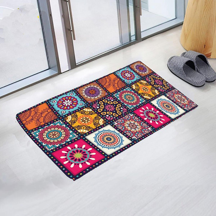 Floor Mat Rugs Non-slip Kitchen Home Bathroom Door Entrance Carpet Bohemian 40*60CM/60*90CM/60*180CM - MRSLM