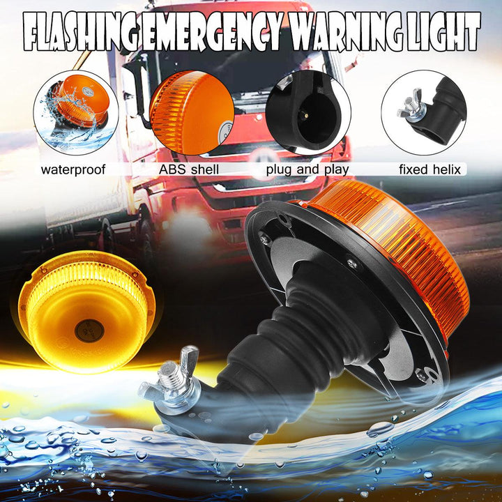 18 LED Emergency Warning Signal Light Warning Flash Strobe Light Beacon Forklift Truck Tractor Boat - MRSLM