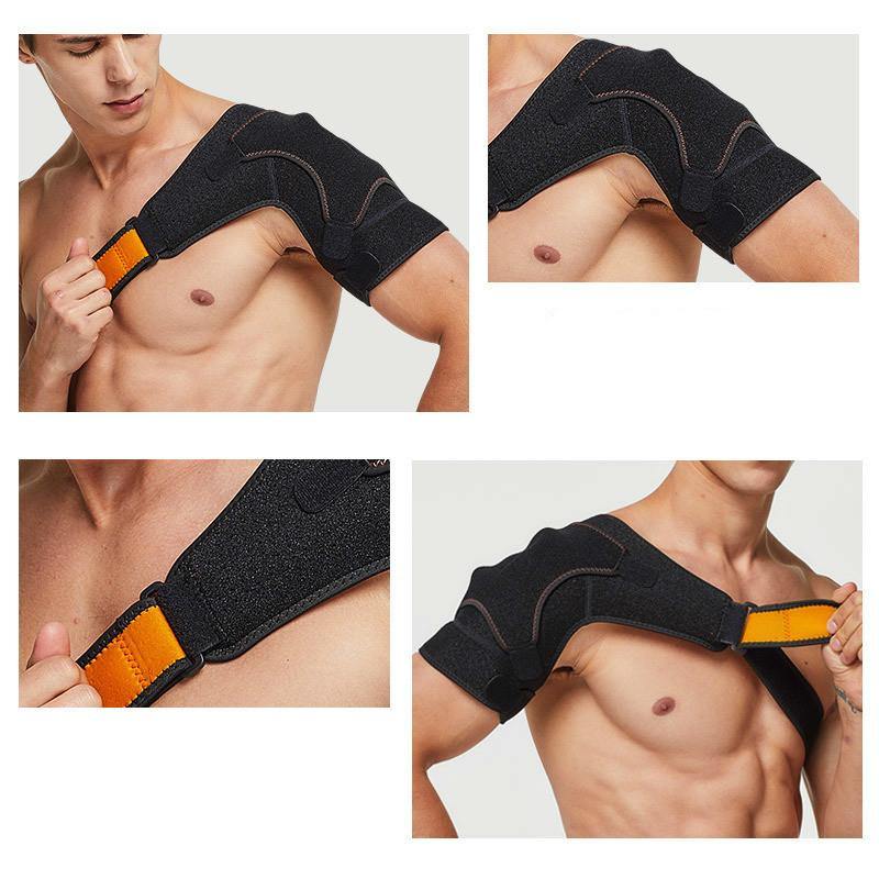 Adjustable Sports Shoulder Protector Support Belt (Black One size) - MRSLM