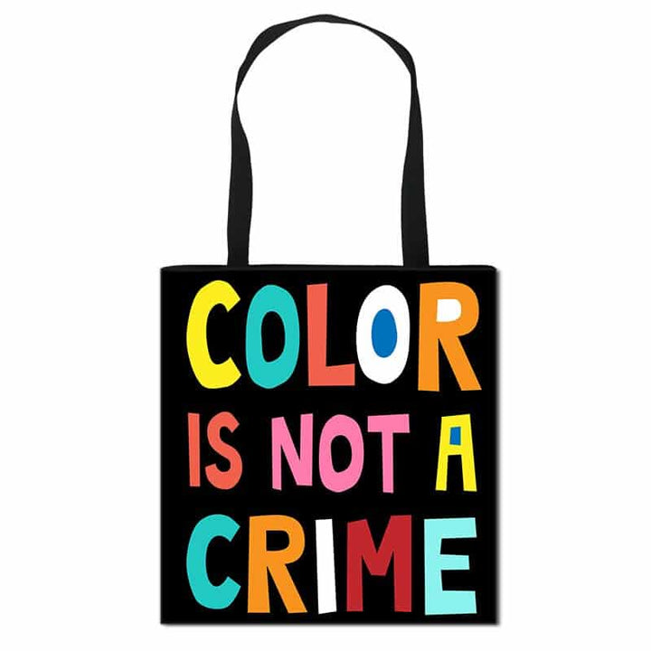 Black Lives Matter Printed Canvas Shoulder Bag