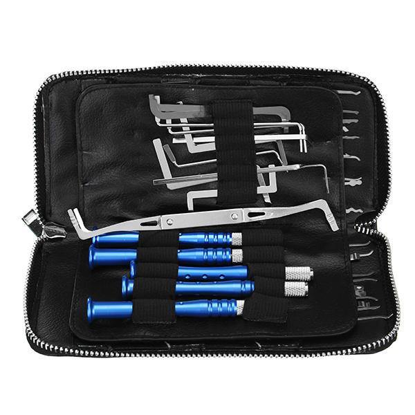 81 in 1 Stainless Steel Single Hook Kit Locksmith Tools Set Lock Picks - MRSLM