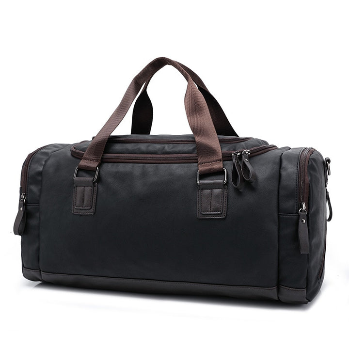 Casual Leather Travel Duffel Bag