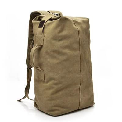 Man's Canvas Travel Backpack