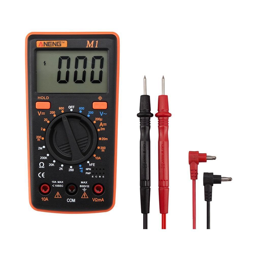 ANENG M1 Handheld Digital Multimeter AC/DC Voltage Current Resistance Transistor Continuity Test Overload Protection - MRSLM