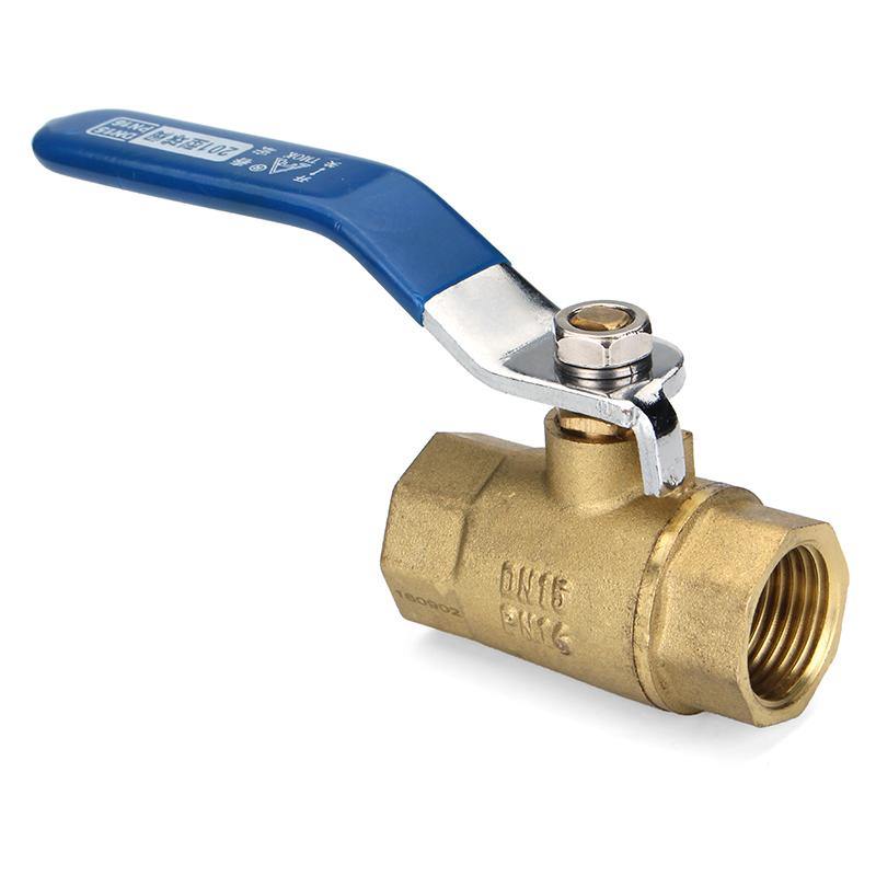 TMOK TK201 1/2" 3/4" 1" Female Brass Two Piece Full Port Thread Ball Valves with Vinyl Handle - MRSLM