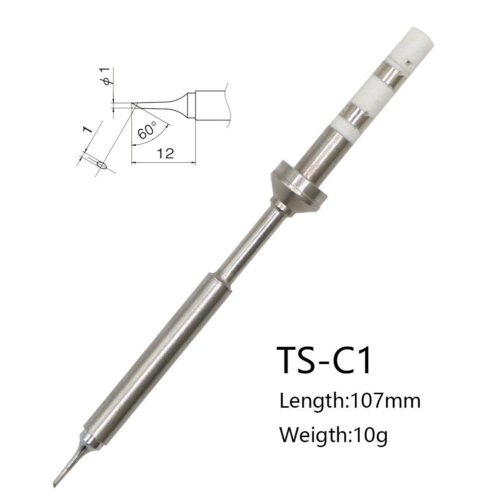 Replacement Black Chrome Tip Soldering Iron Tips for Digital LCD Soldering Iron - MRSLM